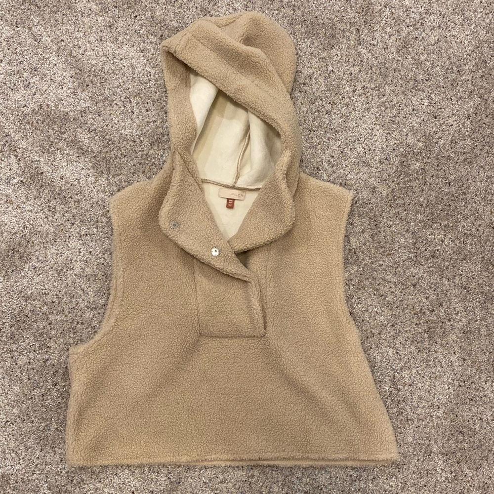 Pilcro Cropped Sherpa Vest